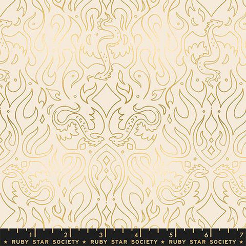 {Pre-Order April/May} Moda Ruby Star Society Fireglow Scribe Metallic Shell