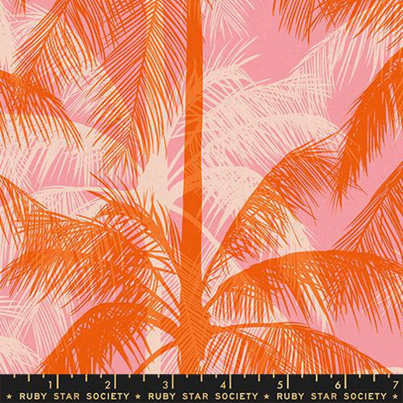 {Pre-Order April/May} Moda Ruby Star Society Poolside Too - CANVAS Poolside Palms Sorbet