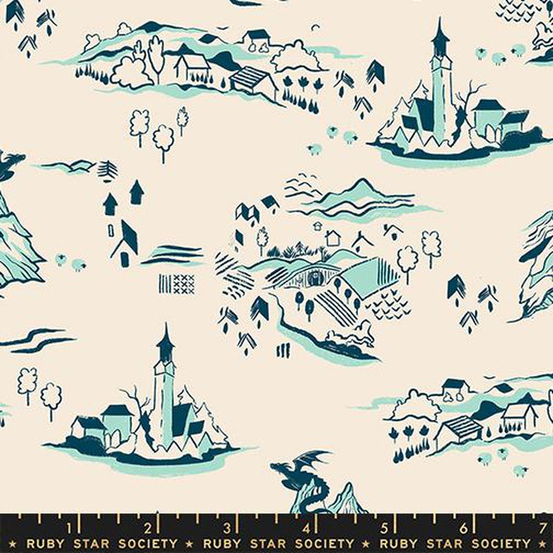 {Pre-Order April/May} Moda Ruby Star Society Fireglow Mountain Town Frost
