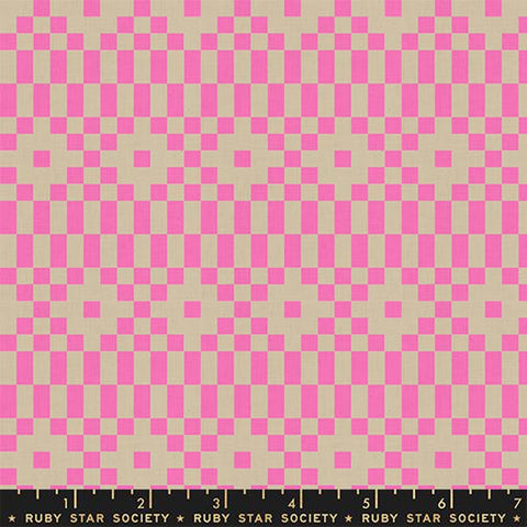 {Pre-Order August} Moda Ruby Star Society Lofi Linens Bitmapped Neon Pink