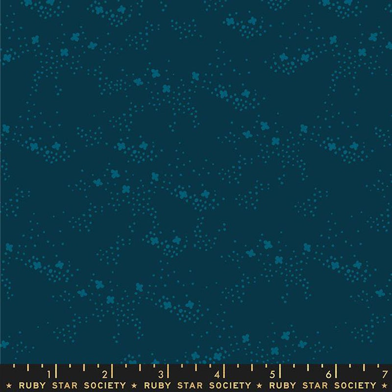 {New Arrival} Moda Ruby Star Society Dog Park Field Blenders Teal Navy