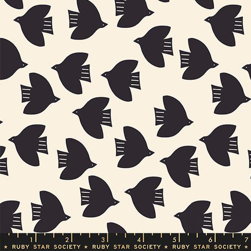 {Pre-Order October} Moda Ruby Star Society Catnap Birds Natural
