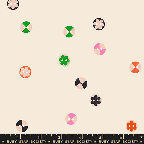 {Pre-Order August} Moda Ruby Star Society 1-800 Notion Buttons Shell