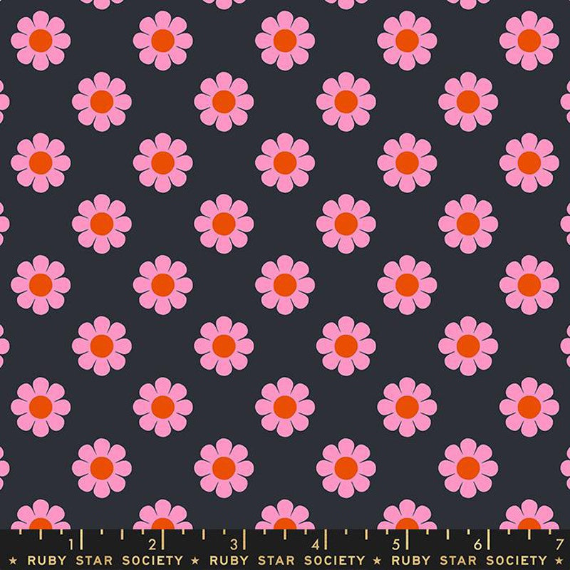 {New Arrival} Moda Ruby Star Society Meadow Star Honey Pie 30s Soft Black FAT QUARTER
