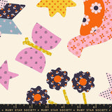 {New Arrival} Moda Ruby Star Society Meadow Star Applique Menagerie Daisy FAT QUARTER