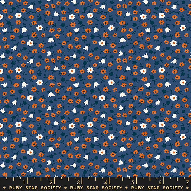 Moda Ruby Star Society Lil Catalog Calico Bluebell FAT QUARTER