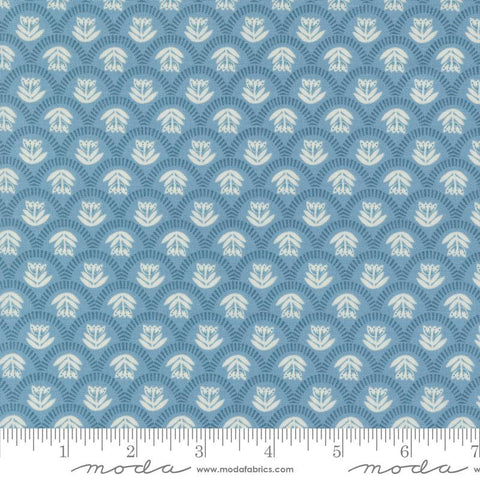 {New Arrival} Moda Folk & Lore Scallop Flower Blender Sky