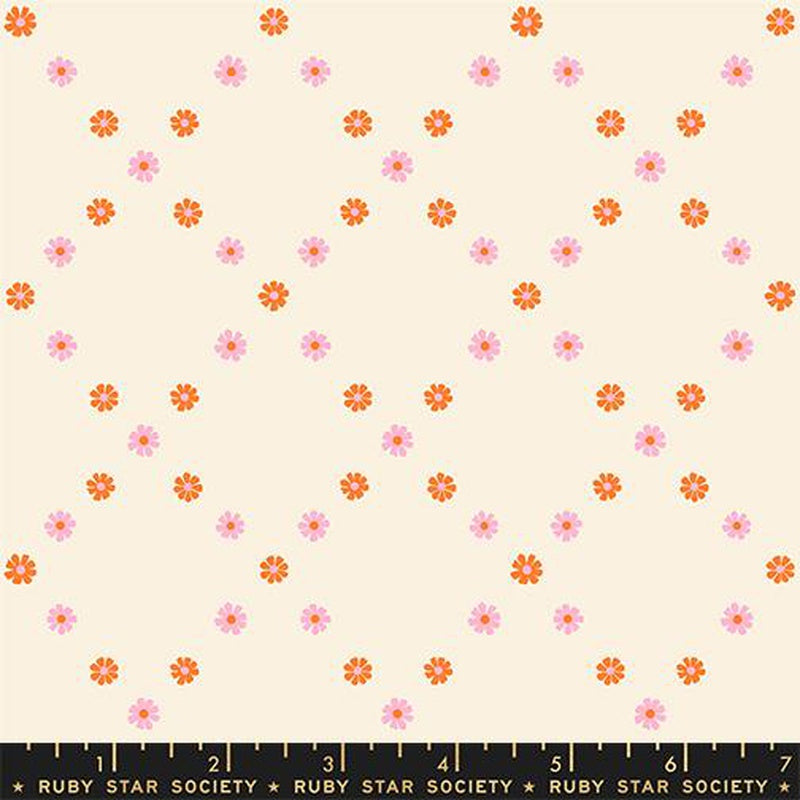 {Pre-Order October} Moda Ruby Star Society Best Day Ever Diamond Flowers Posy Orange