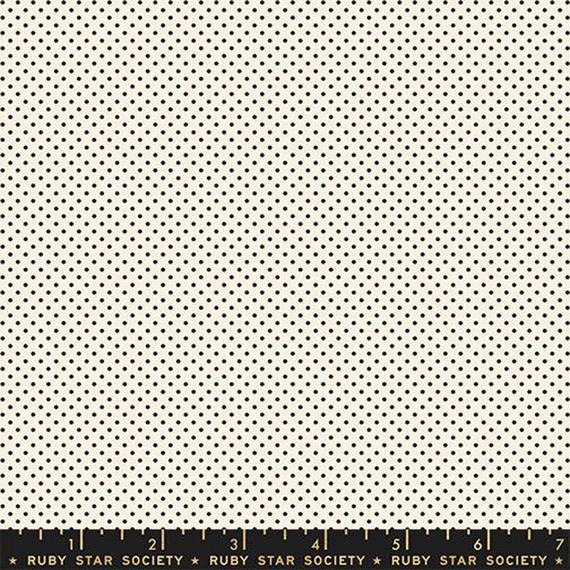 {Pre-Order October} Moda Ruby Star Society Catnap Mini Dot Black on Natural