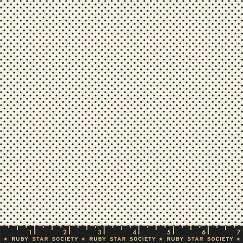 {Pre-Order October} Moda Ruby Star Society Catnap Mini Dot Black on Natural