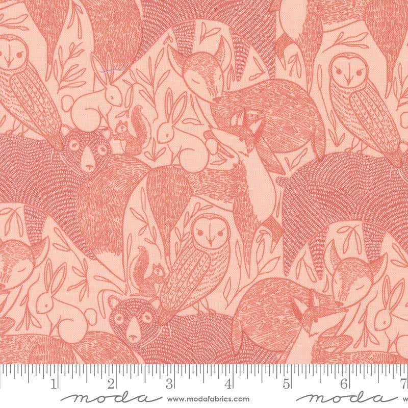 {New Arrival} Moda Gingiber Woodland Wonder Woodland Animals Blush