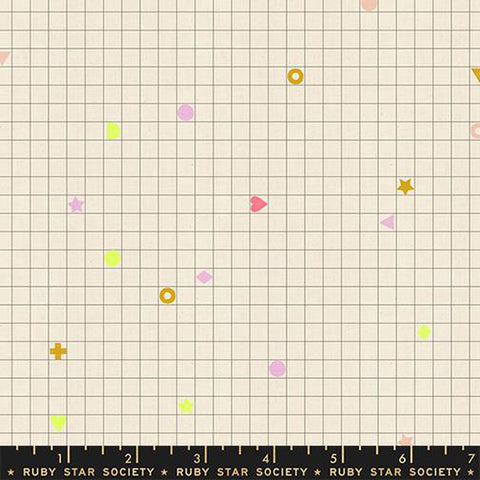 {Pre-Order August} Moda Ruby Star Society Lofi Linens Power Grid Khaki