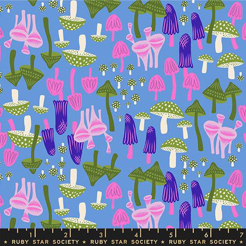 {Pre-Order October} Moda Ruby Star Society Hello Alice Mushroom Land Lindley Blue