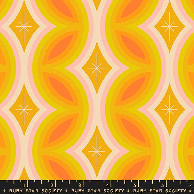 {New Arrival} Moda Ruby Star Society Juicy Geometric Stripe Buttercup