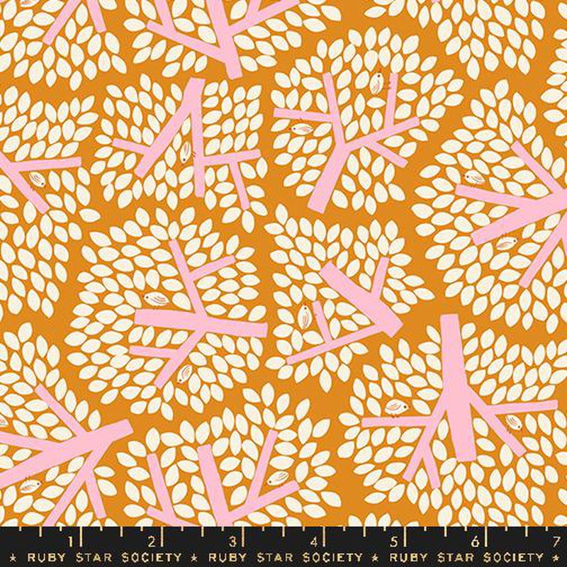 {New Arrival} Moda Ruby Star Society Bird is the Word Canopy Turmeric