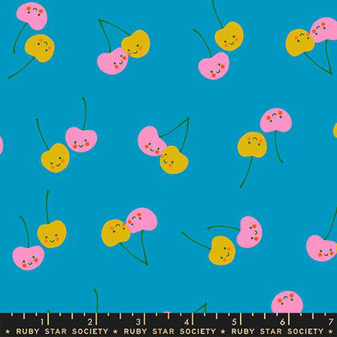 {Pre-Order February} Moda Ruby Star Society Trinketry Cherry Friends Bright Blue