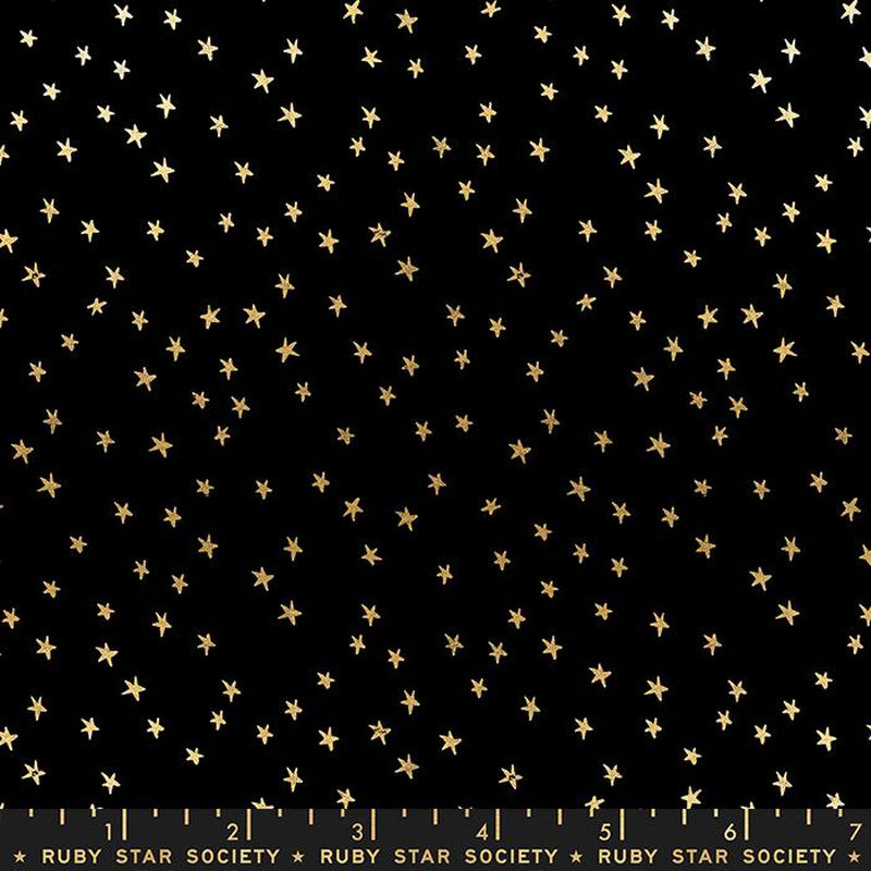 {New Arrival} Moda Ruby Star Society Mini Starry Black Gold Metallic