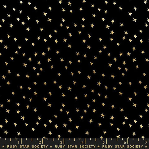 {New Arrival} Moda Ruby Star Society Mini Starry Black Gold Metallic