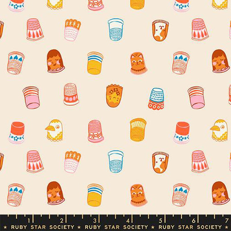 {Pre-Order August} Moda Ruby Star Society 1-800 Notion Thimbles Shell