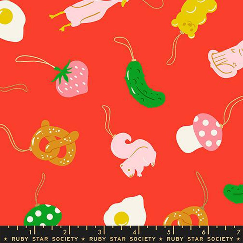 {New Arrival} Moda Ruby Star Society Merry Happy Find the Pickle Lollipop Metallic Accents