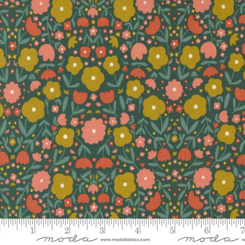 {New Arrival} Moda Gingiber Imaginary Flowers Peppy Petals Spruce