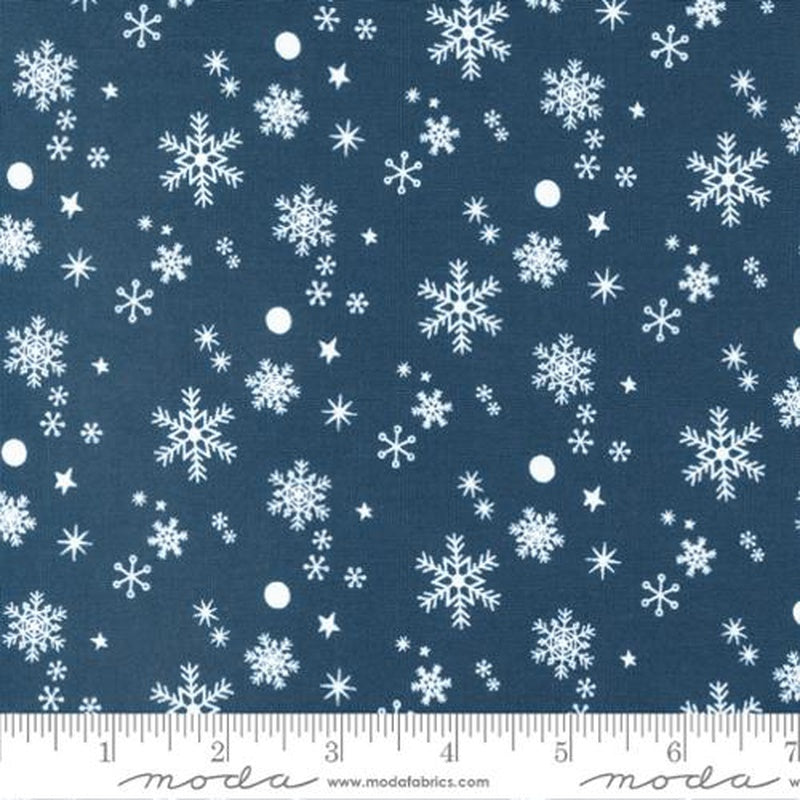 Moda Abi Hall Hello Holidays Snowflakes Night Sky