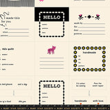 {Pre-Order October} Moda Ruby Star Society 1-800 Calico Thanks - Made this Panel - Black