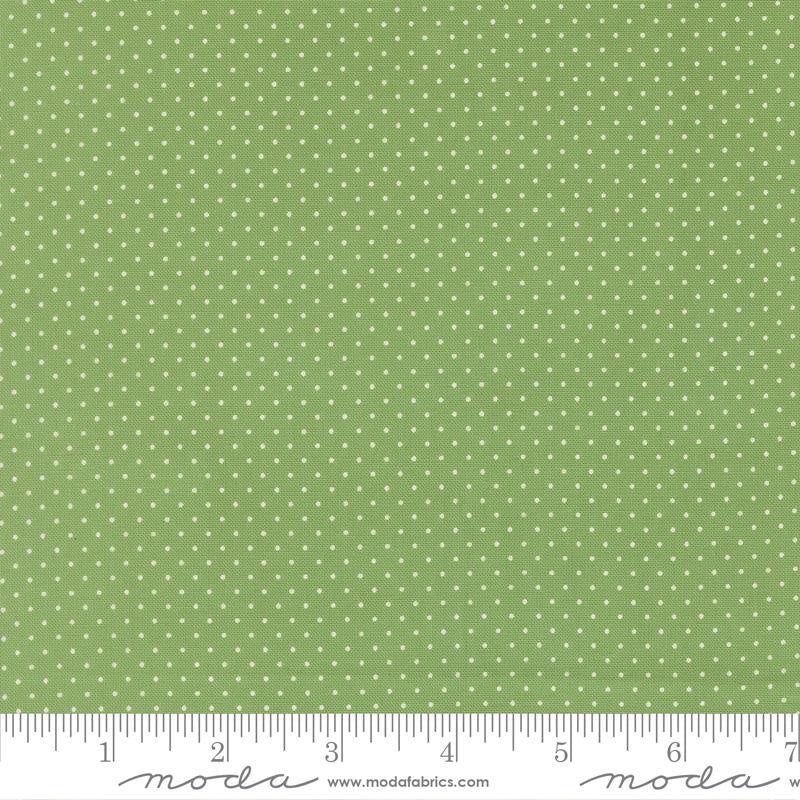 {New Arrival} Moda Fabrics Sweetfire Road Merrily on High Festive Dots Evergreen