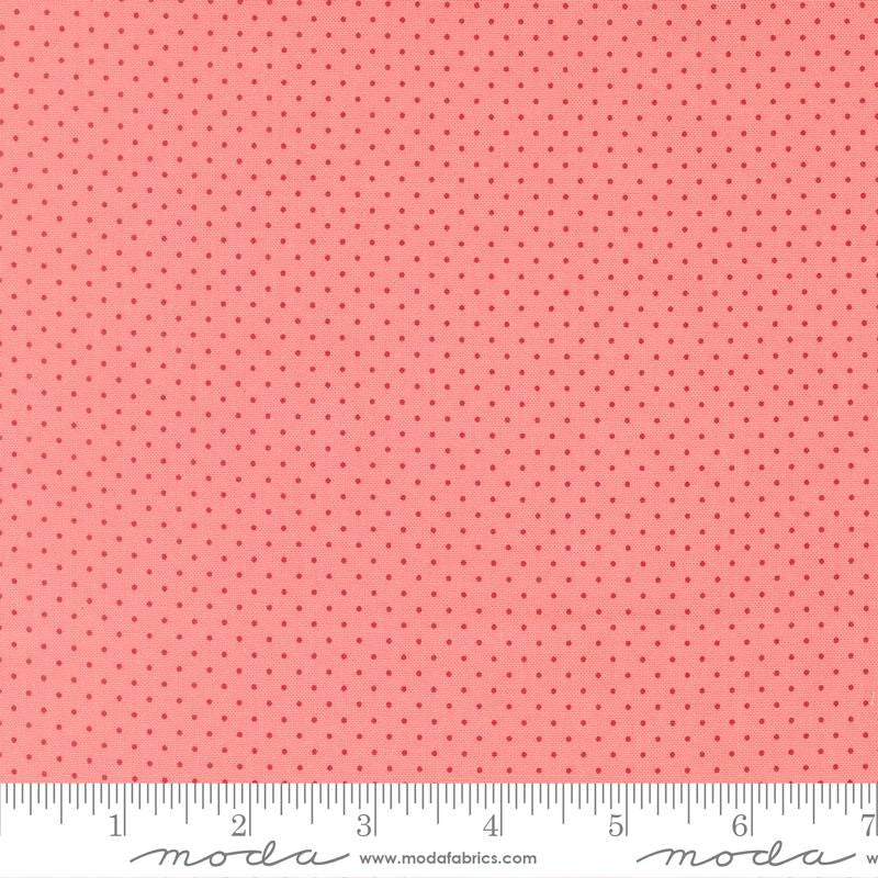 {New Arrival} Moda Fabrics Sweetfire Road Merrily on High Festive Dots Blush
