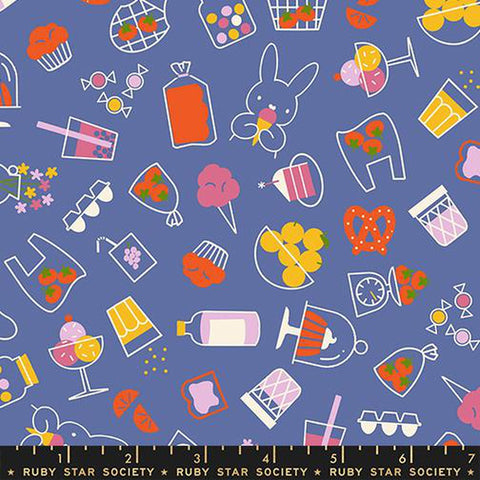 {Pre-Order July} Moda Ruby Star Society Persimmon Bun E.'S Market Twilight