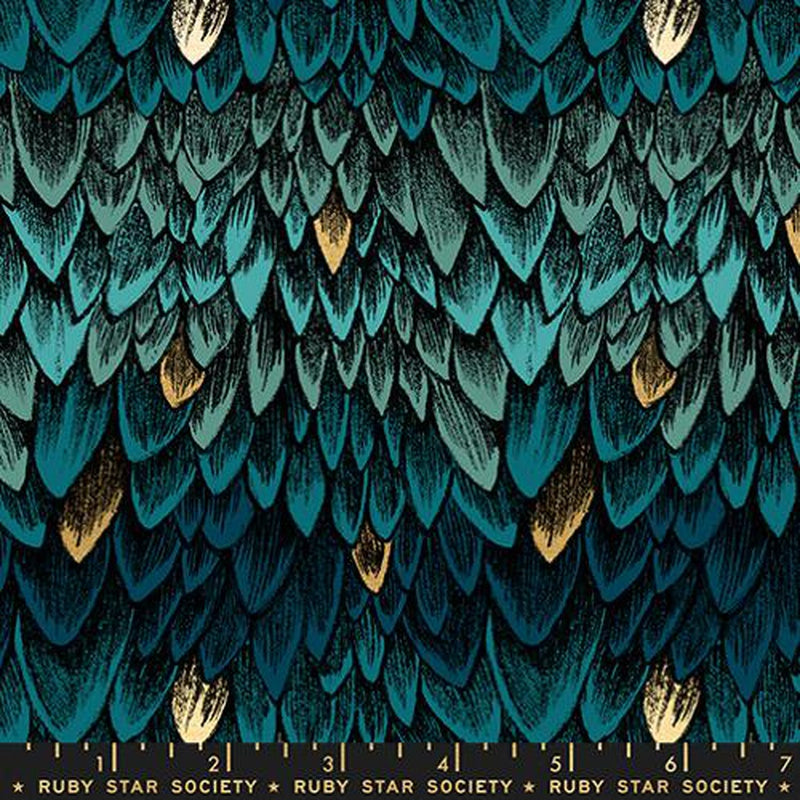 {Pre-Order April/May} Moda Ruby Star Society Fireglow Scales Metallic Galaxy