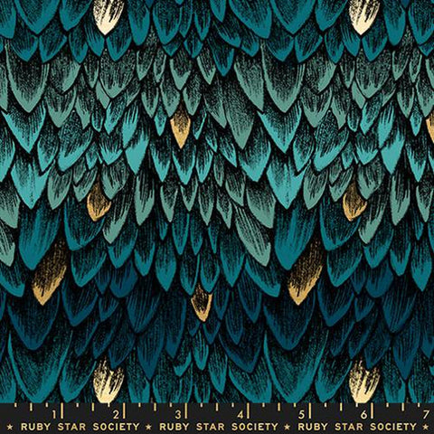 {Pre-Order April/May} Moda Ruby Star Society Fireglow Scales Metallic Galaxy