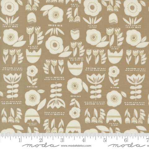 {New Arrival} Moda Folk & Lore Posy Plot Florals Oatmeal