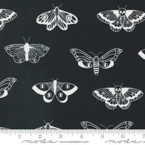{New Arrival} Moda Fabrics Noir Mystic Moth Midnight Ghost