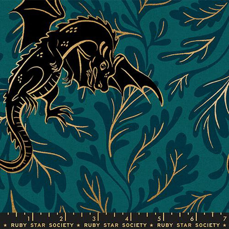 {Pre-Order April/May} Moda Ruby Star Society Fireglow- CANVAS Dragon Lair Galaxy