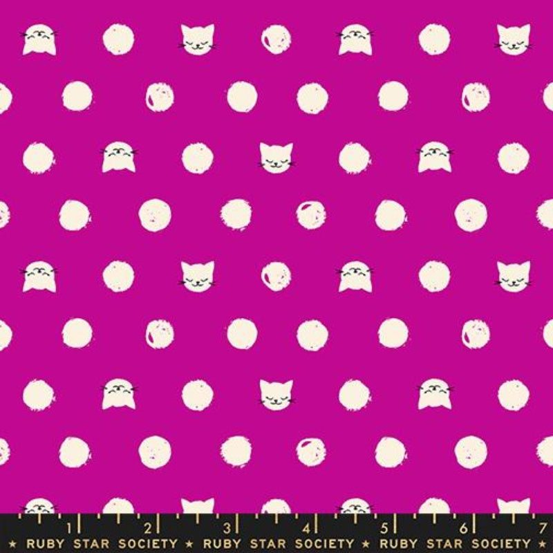 {Pre-Order June} Moda Ruby Star Society Oops All Cats Friskers Berry