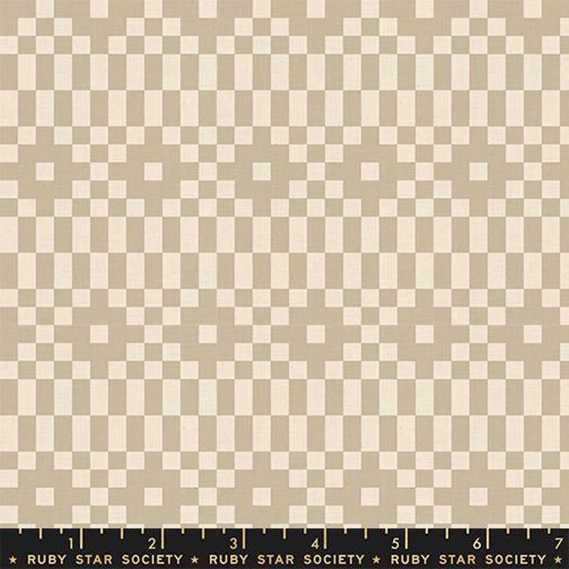 {Pre-Order August} Moda Ruby Star Society Lofi Linens Bitmapped Khaki