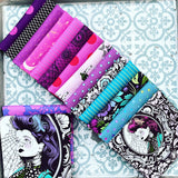 {New Arrival} Tula Pink Nightshade Deja Vu Fat Quarter 16pcs Mixed Bundle Deep