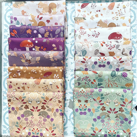 {New Arrival} Lewis & Irene Squirrelled Away Fat Quarter Bundle x 15 Pieces