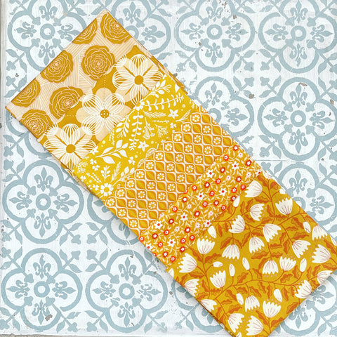 {New Arrival} Moda Ruby Star Society Sampler Curated Fat Quarter Bundle x 6 Golden Honey