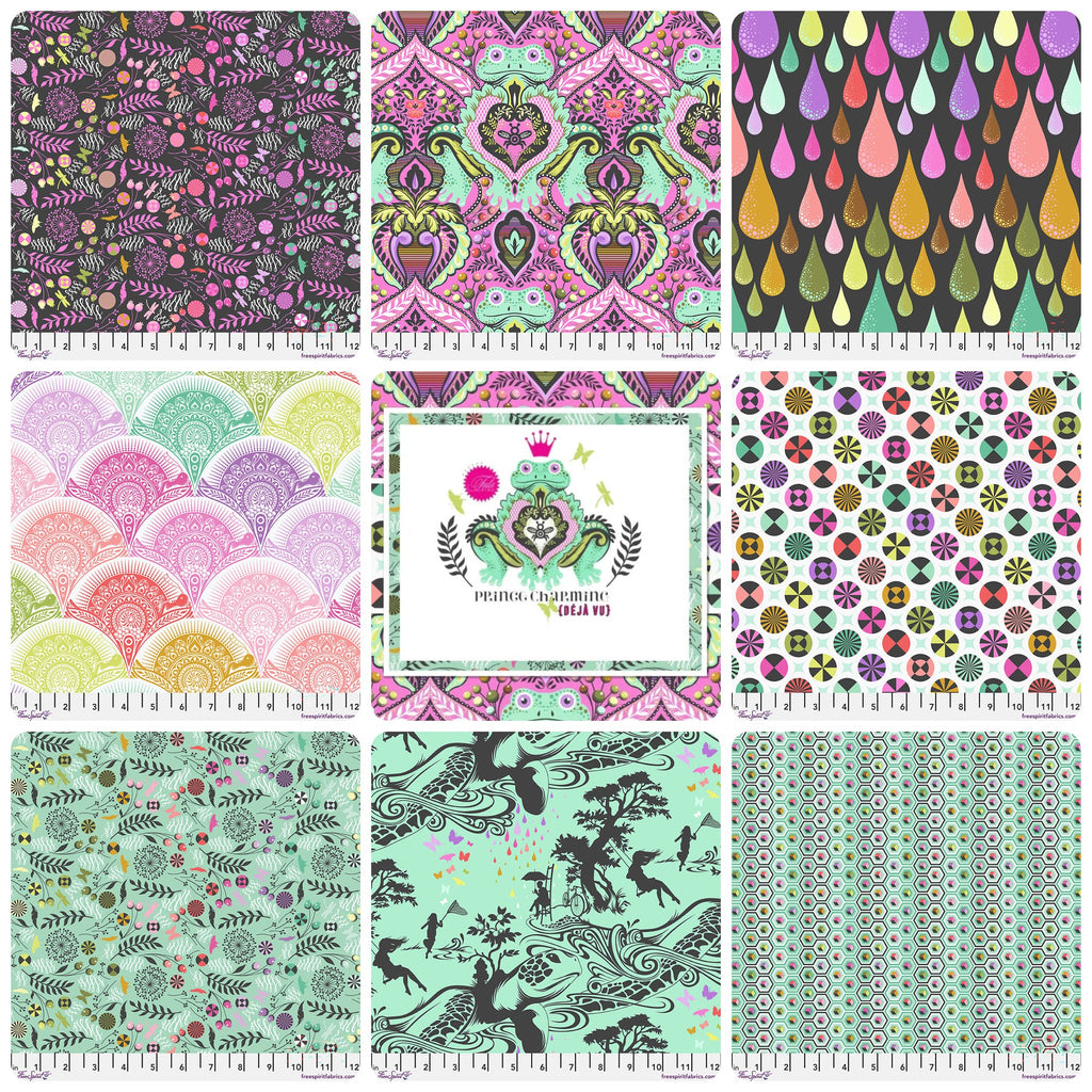 {Pre-Order July} FreeSpirit Tula Pink Prince Charming Déjà Vu Metre Bundle 8pcs Full bundle