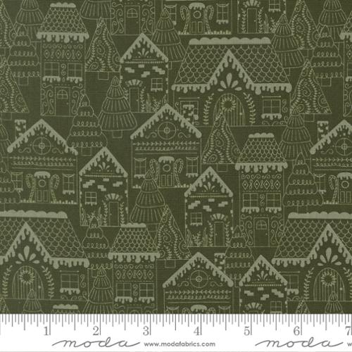 {New Arrival} Moda Fabrics Kiley's Quilt Room Gingerbread Lane Gingerbread Houses Pine