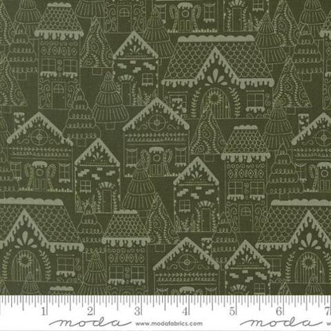 {New Arrival} Moda Fabrics Kiley's Quilt Room Gingerbread Lane Gingerbread Houses Pine