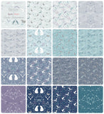 {New Arrival} Lewis & Irene Arctic Adventure Fat Quarter Bundle x 15 Pieces Metallic Accents