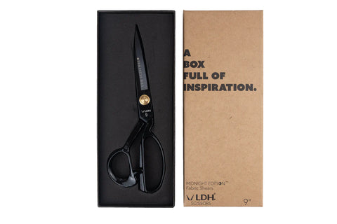 {New Arrival} LDH Scissors Matte Black Fabric Shears -Midnight Edition 9.5"