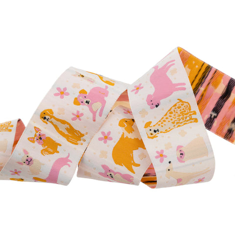{New Arrival} Ruby Star Society Renaissance Ribbon Sarah Watts Dog Park Dog Medley 1-1/2"
