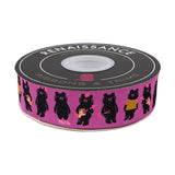 {New Arrival} Ruby Star Society Renaissance Ribbon Sarah Watts Teddy and the Bear- The Band Raspberry-  1-1/2"