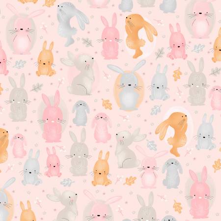 A.E. Nathan Comfy FLANNEL Pink Bunny Comfy Flannel