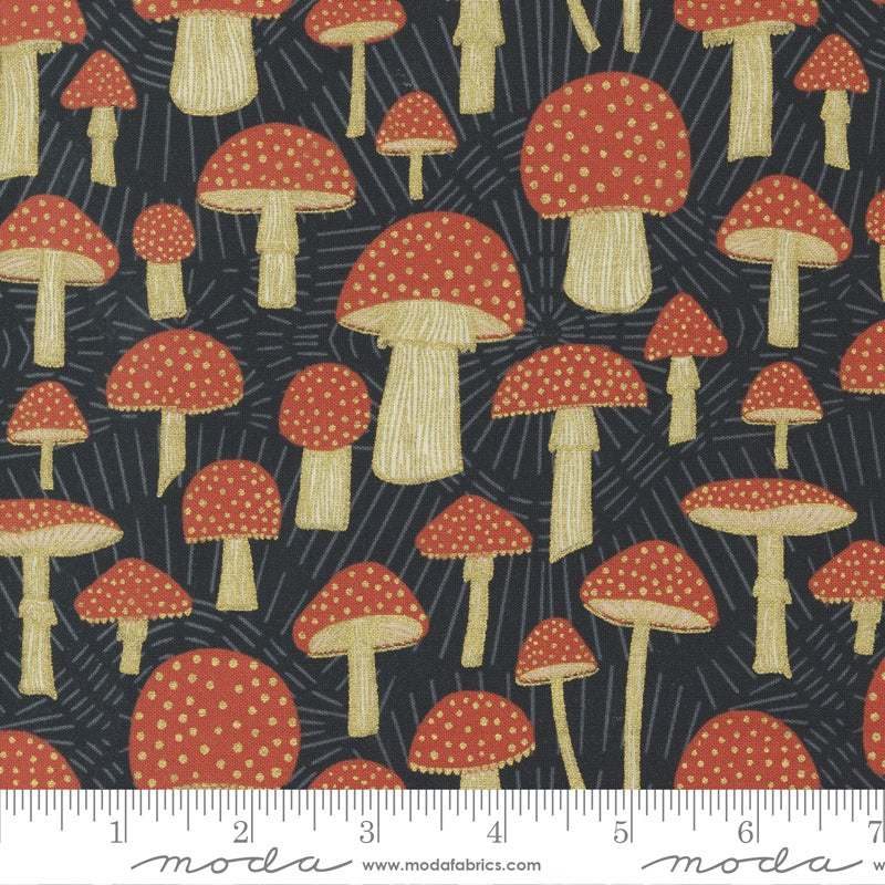 {New Arrival} Moda Gingiber Meadowmere Toadstool Magic Night Metallic