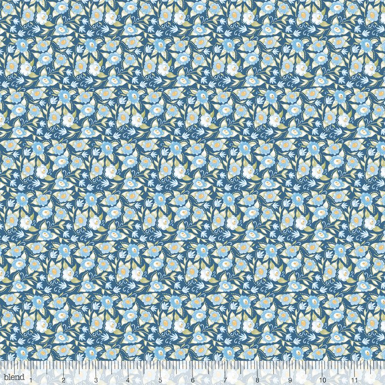 Blend Fabrics A Meadow's Tale Teagan Blue